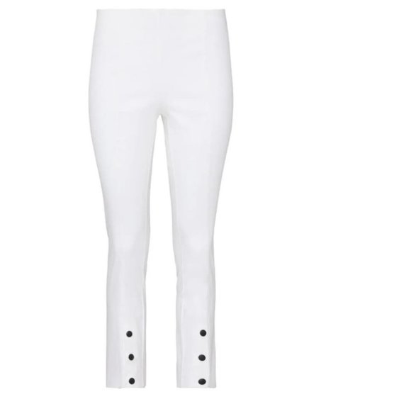 Rag & Bone New York Simone  Snap Front Pants White - Picture 4 of 9